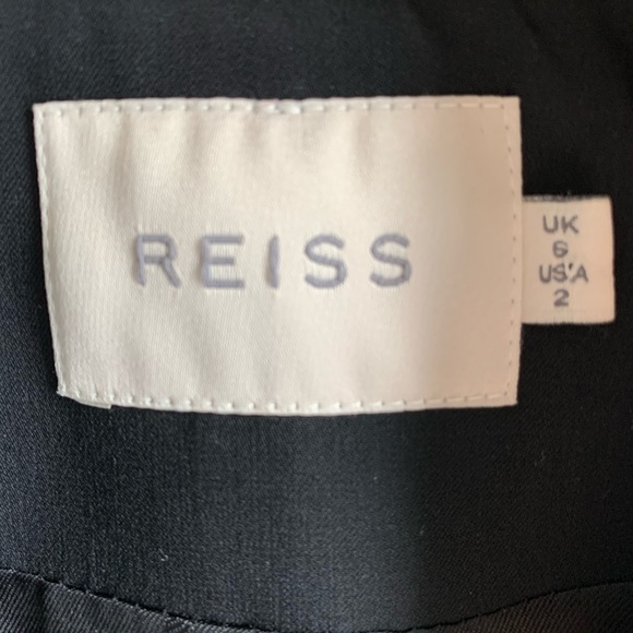 Reiss DESIGNER Black Blazer Wool Blend Long Sleeve Jacket 2 - Picture 10 of 13